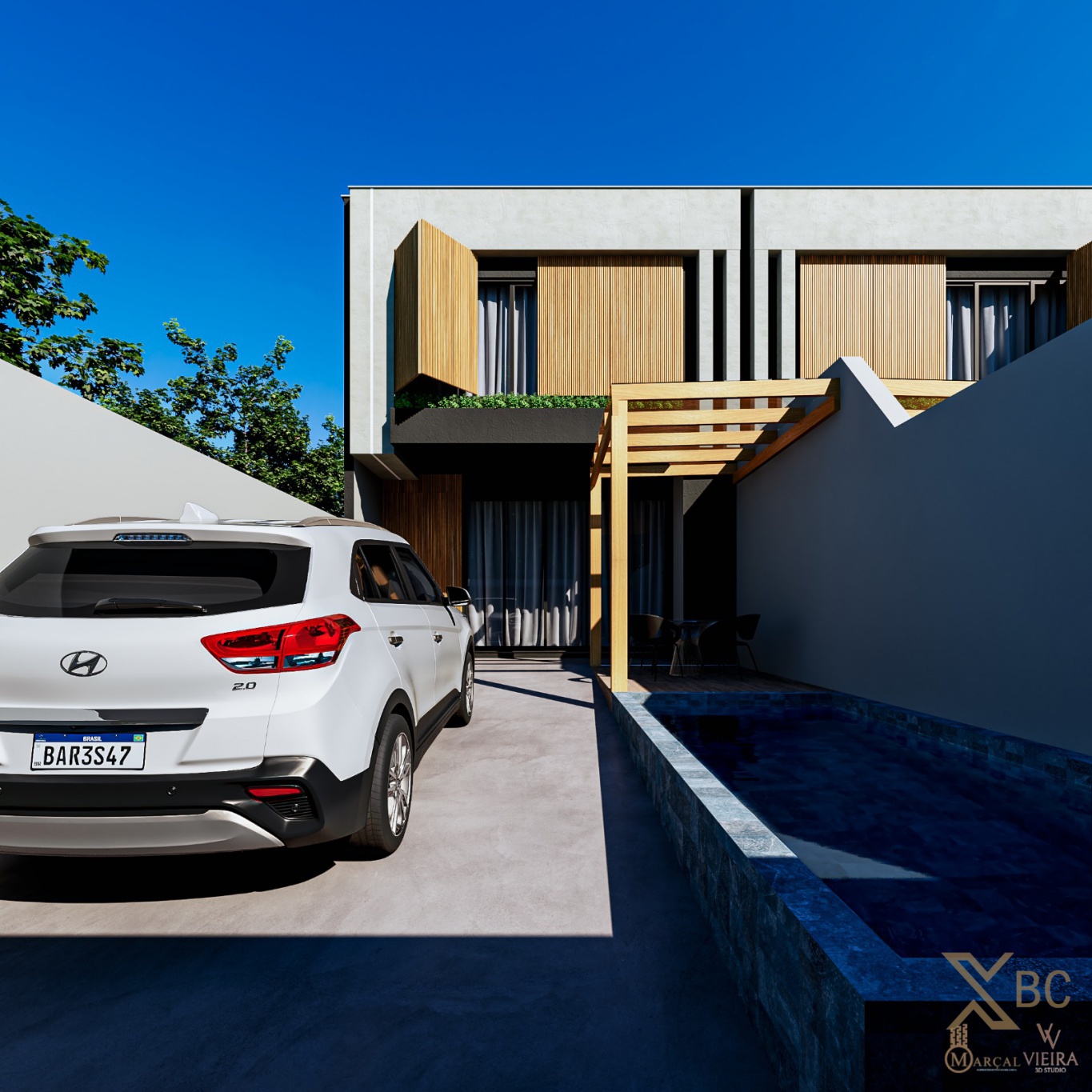 Casa alto padrão à venda com 03 suítes e 02 vagas de garagem em Camboriú.