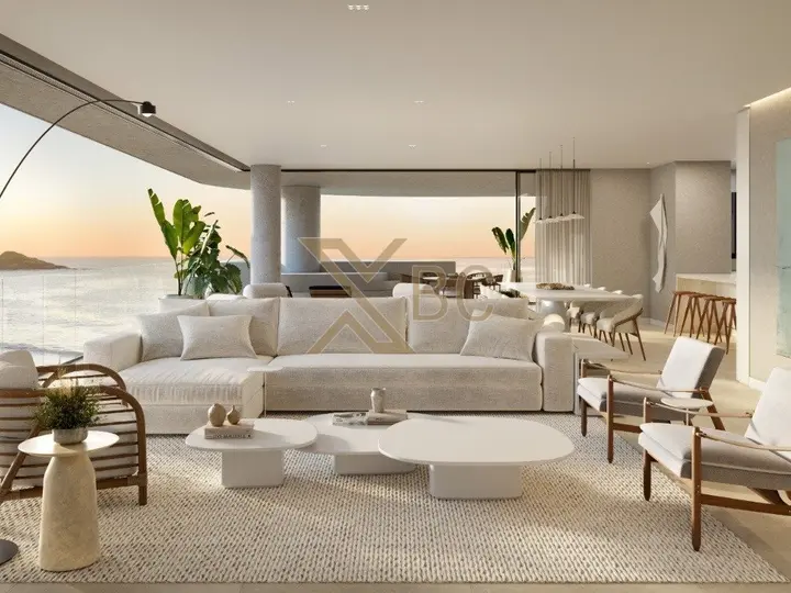 Ená Praia do Estaleiro - Apartamento exclusivo com 4 suítes e 396 m² frente mar