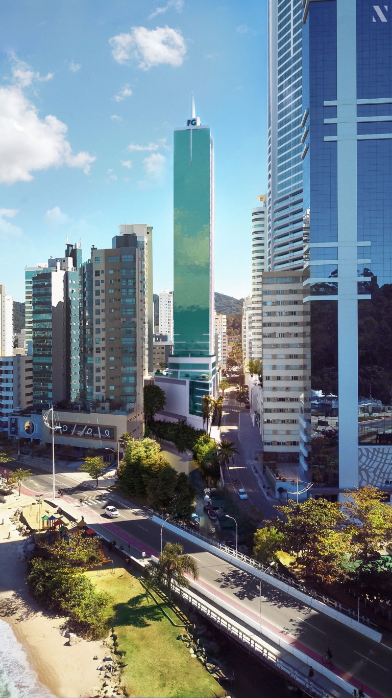Apartamento quadra mar à venda com 04 suítes e 04 vagas de garagem no Bairro Pioneiros em Balneário Camboriú.
